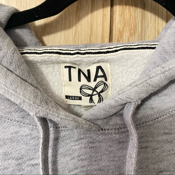 Aritzia TNA Grey cozy hoodie with logo - Picture 6 of 10